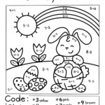 Easter Multiplication Color Worksheets Times Tables Worksheets