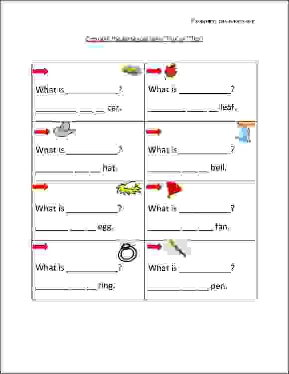 English Worksheets For Grade 4