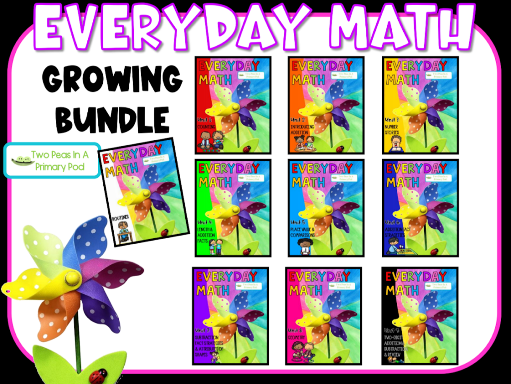 Everyday Math Bundle 1st Grade 4th Ed Supplemental Worksheets 