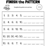 Finish The Pattern 1st Grade Math Worksheet Catholic TheCatholicKid