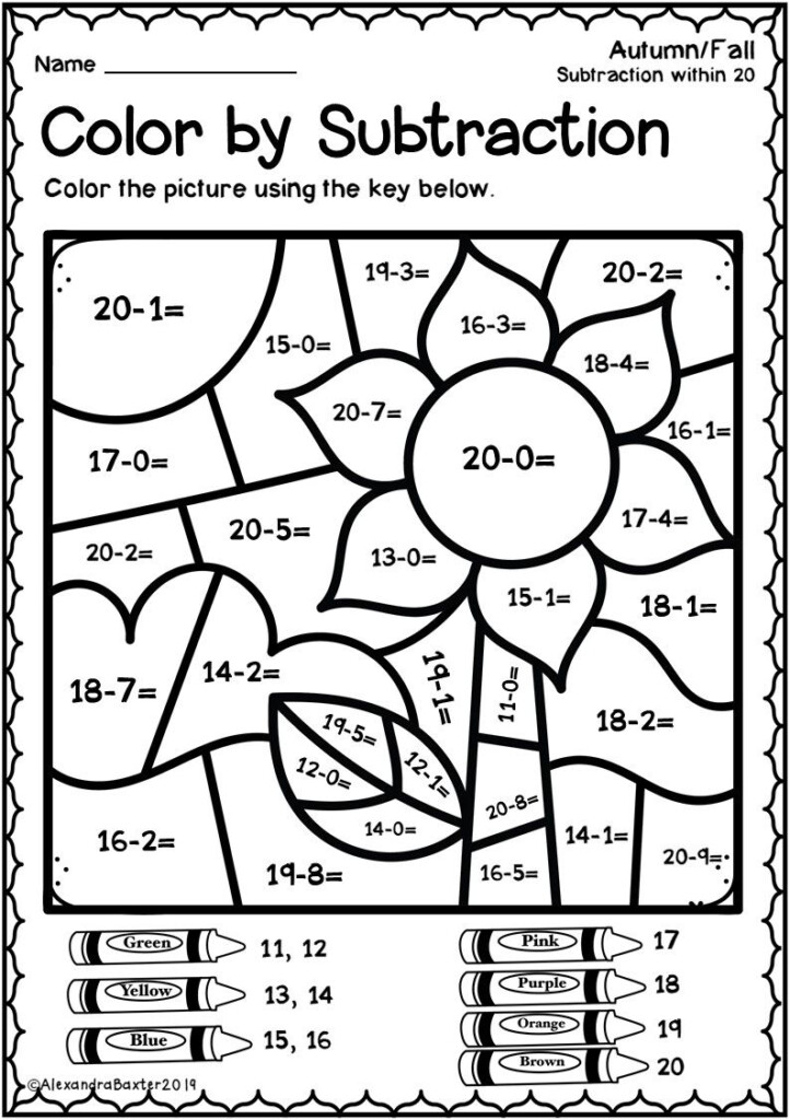 First Grade Math Worksheets Coloring Worksheets Joy