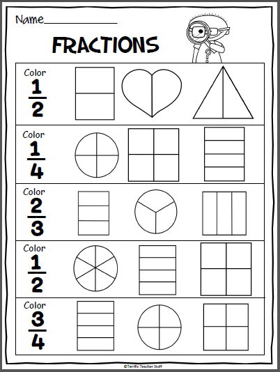 Fractions Practice Page Made By Teachers