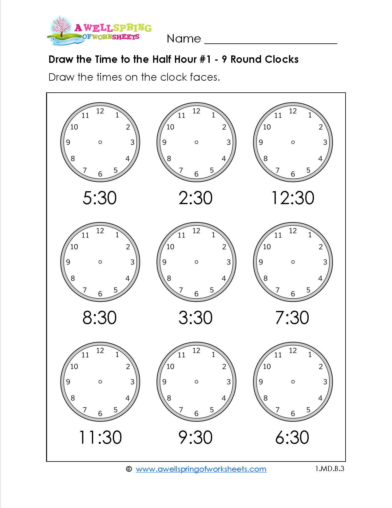 Free Printable Telling Time Worksheets For 1St Grade Free Printable