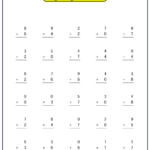 Free Single Digit Addition Worksheets In Vertical Format With Plenty