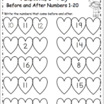 Free Valentine s Day Math Worksheet February Kindergarten Math