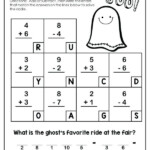 Fun Halloween Math Worksheets For 2nd Grade Kind Worksheets