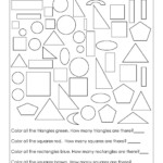 Geometry Worksheets For Students In 1st Grade Matematika Kelas Satu