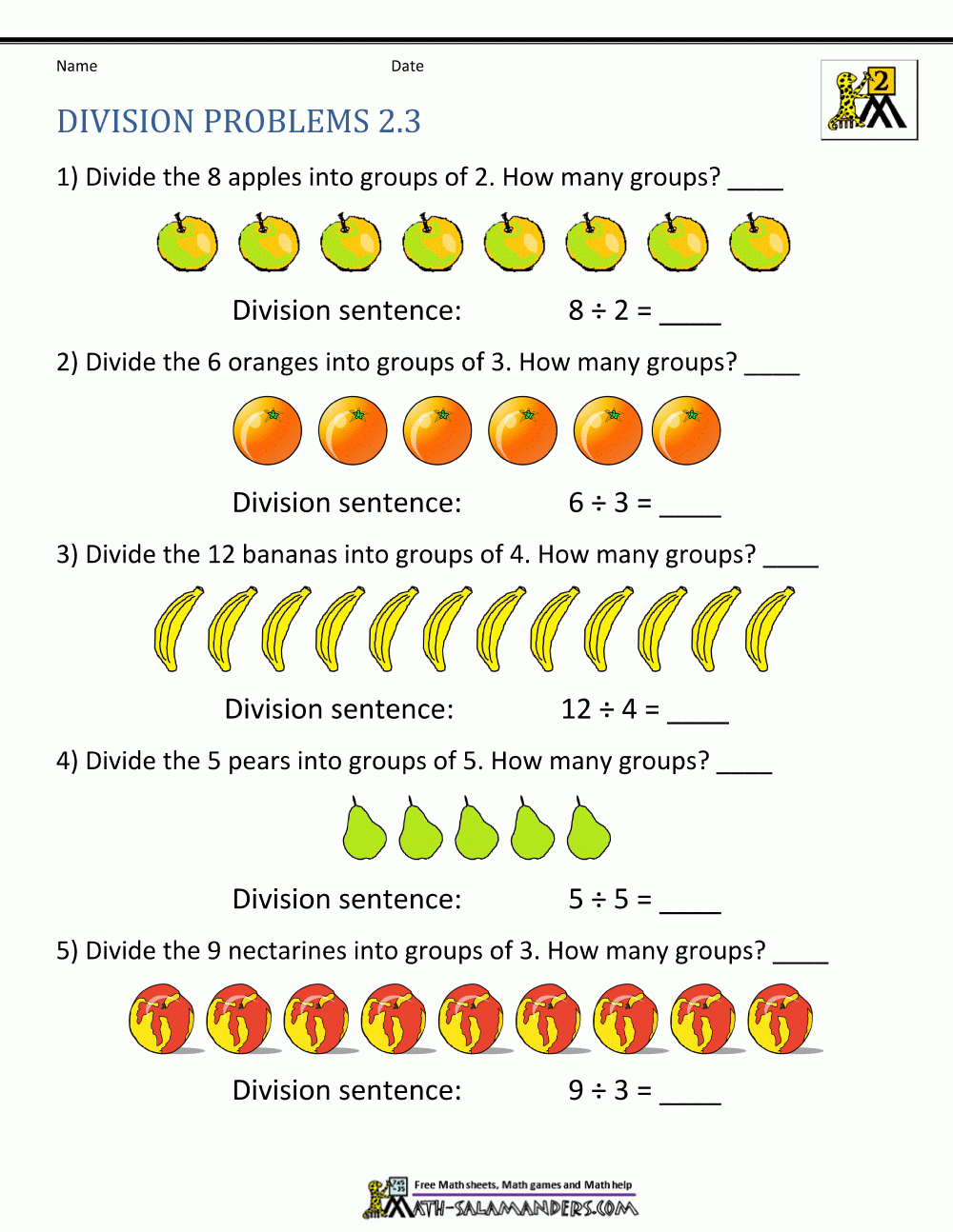 Ja 19 Grunner Til Math Division Grade 3 Below Is The Link To 2nd