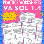 Math VA SOL BUNDLE 1 4 Virginia 1st Grade Task Cards And Worksheets
