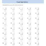 Math Worksheet Addition