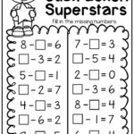 Missing Number Worksheets 1st Grade First Grade Math Worksheets 1st