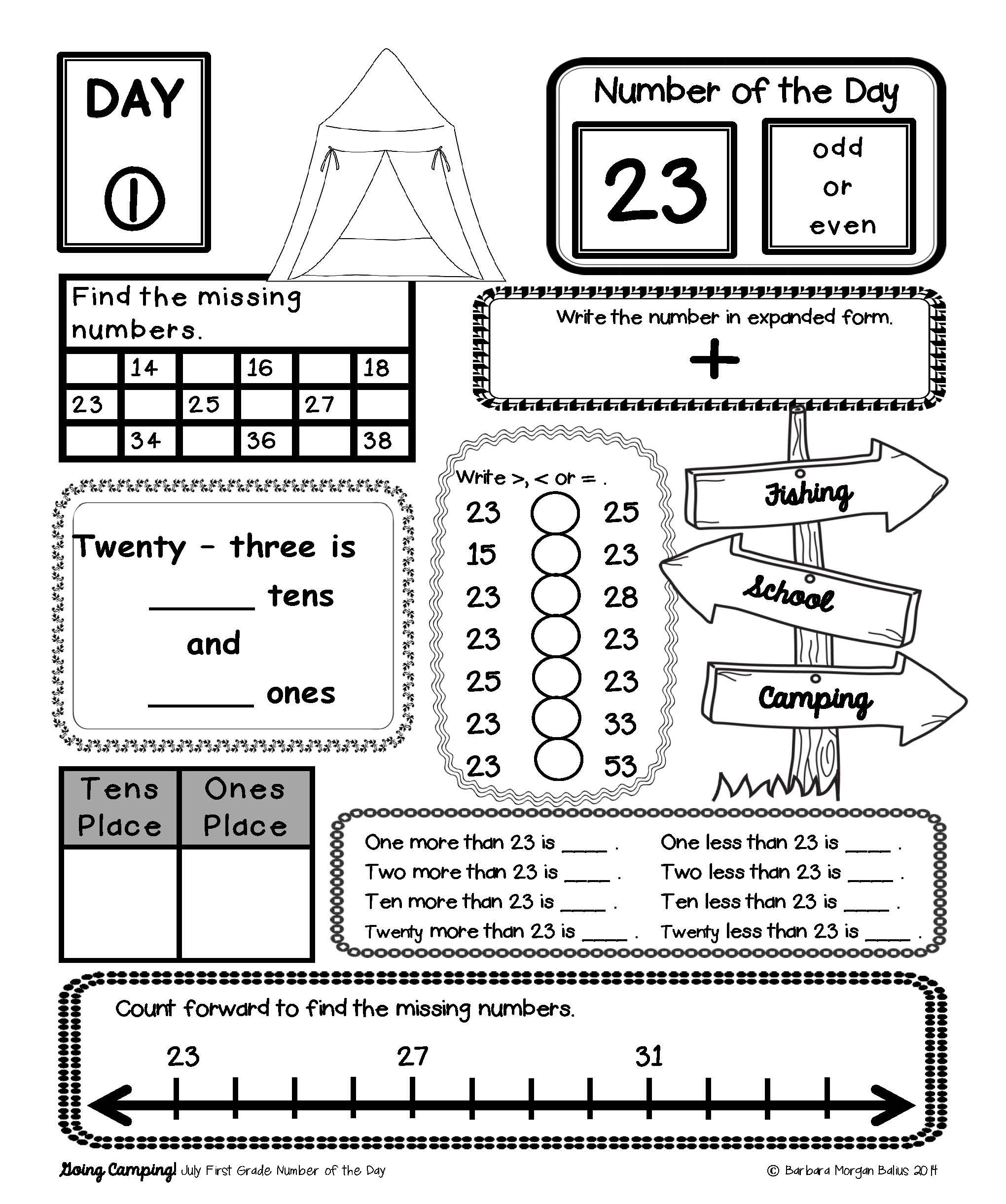 Number Of The Day The Whole Year Bundle Math School Daily Math 