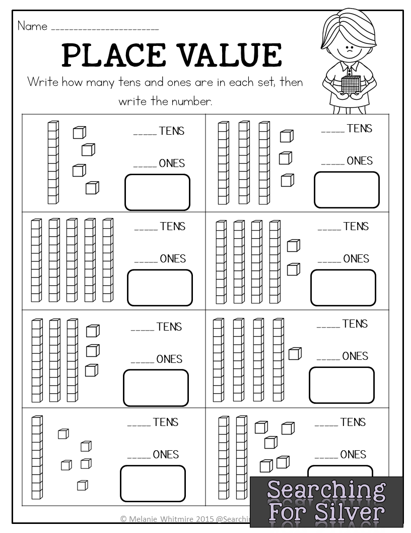 Place Value And TONS Of Other Math Literacy No prep Printables For