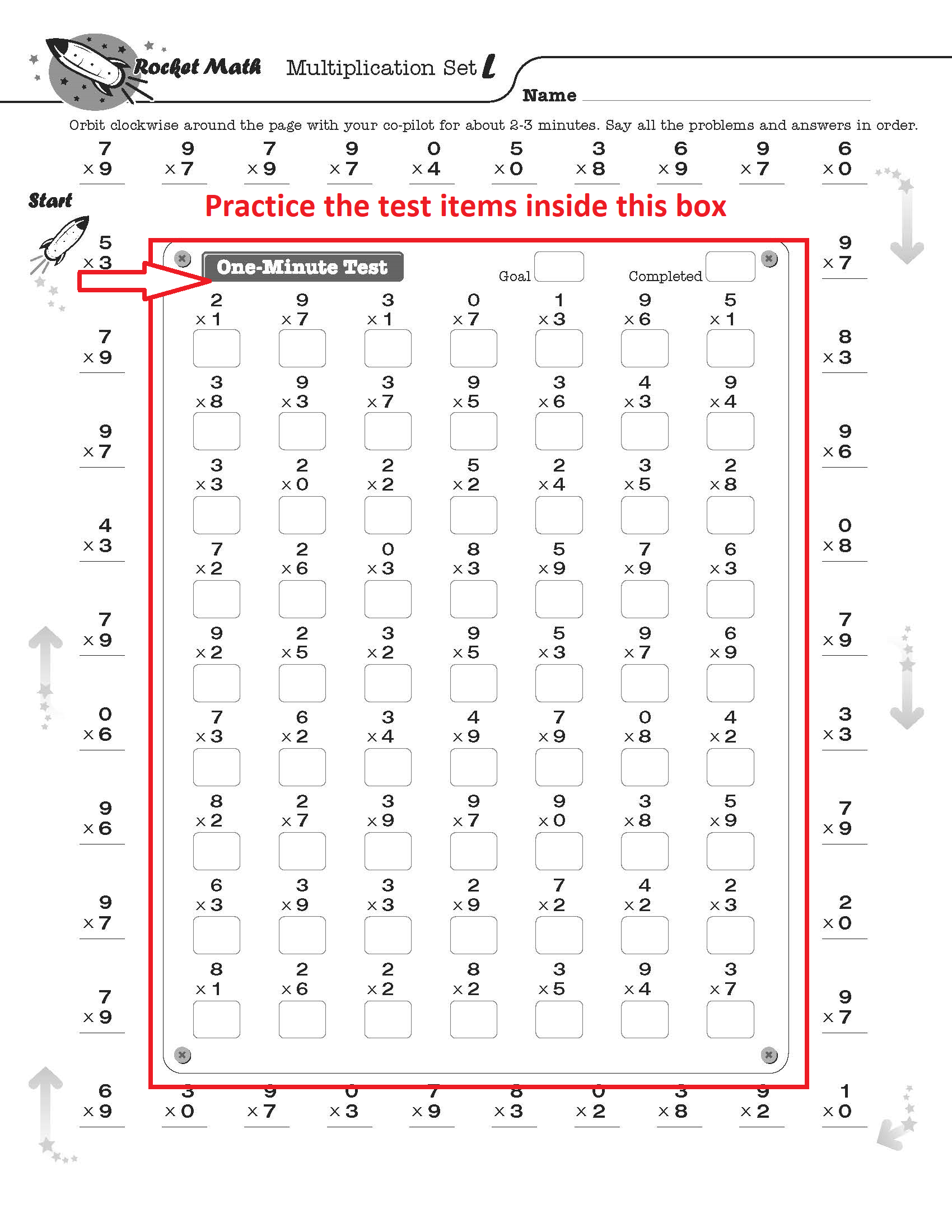 Rocket Math Ms Lins First Grade Class Free Rocket Math Worksheets 2nd 