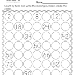 Skip Counting By 2s Worksheet For 1st Grade Free Printable 1st