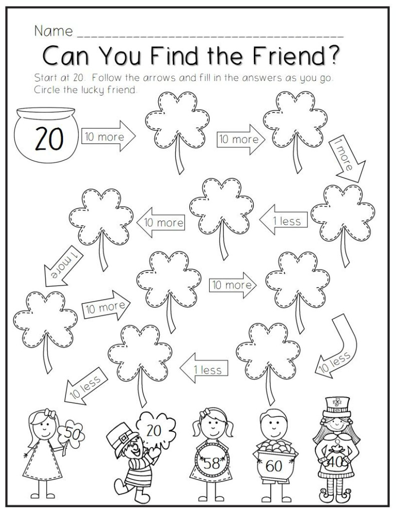 St Patrick s Day Printable Pack Montessori Math Activities First 