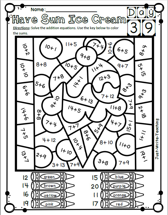 Summer Graphing Worksheets And Activities For Preschool Kindergarten