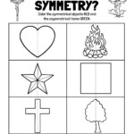Symmetry Worksheet TheCatholicKid Symmetry Worksheets