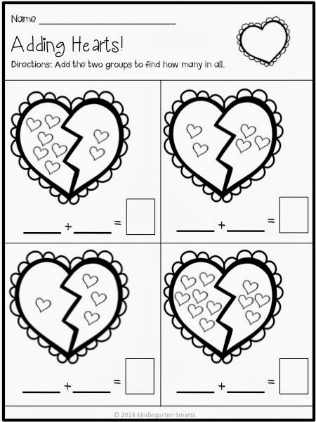 Valentine s Day Math And Literacy Centers With Printable Worksheets 