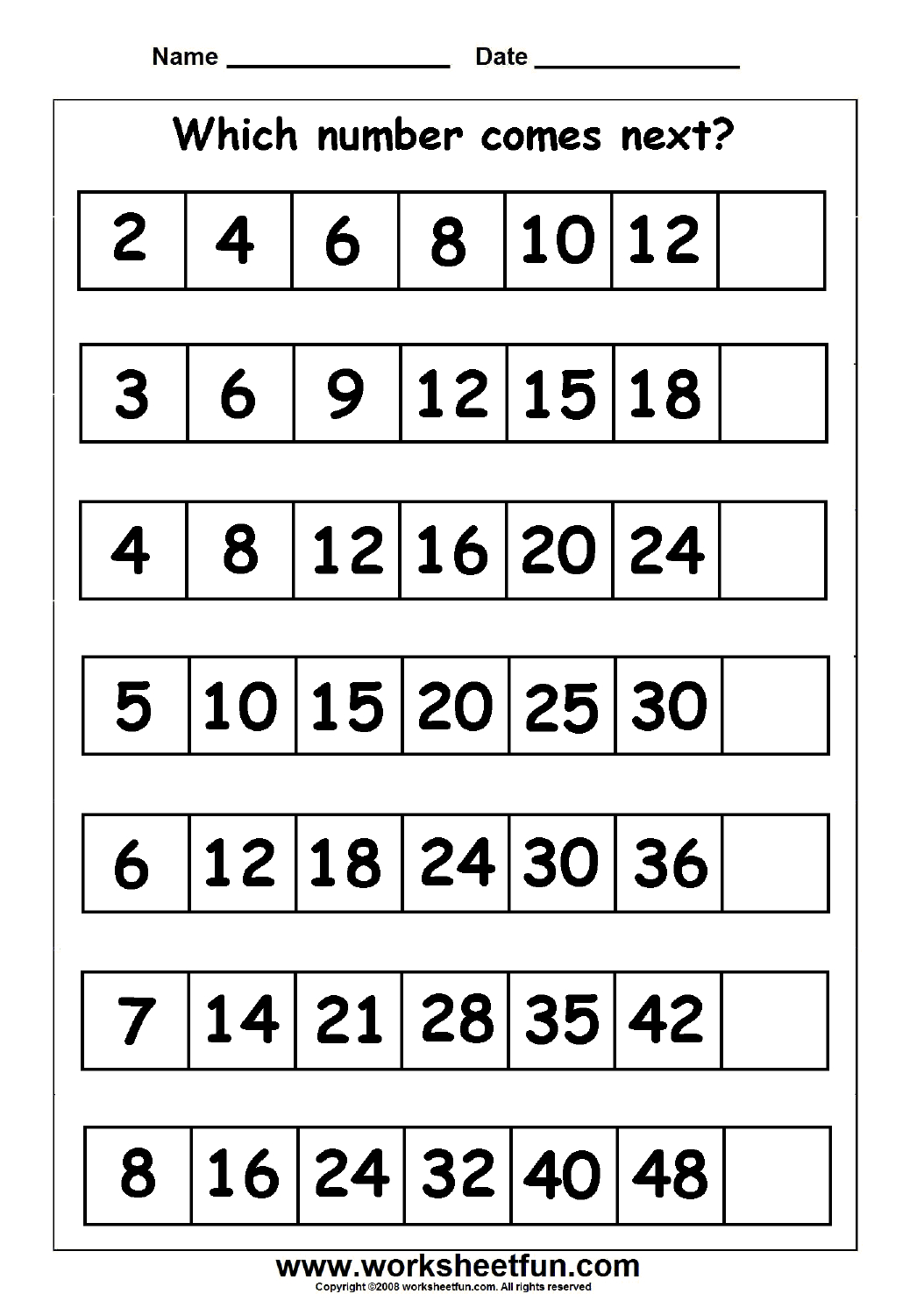 Which Number Comes Next 9 Worksheets Printable Worksheets 