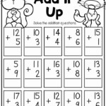 38 First Grade Math Worksheets Addition Background The Math