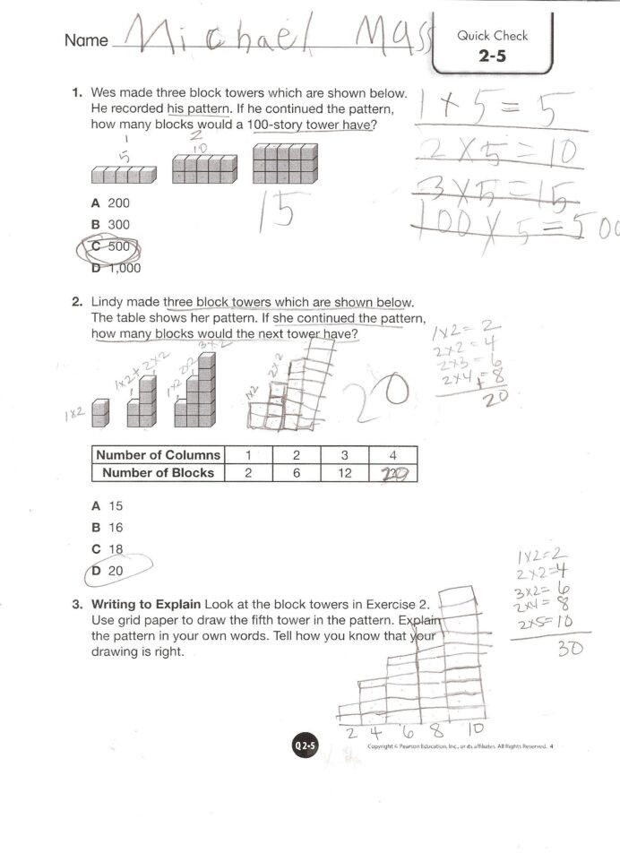 Envision Math 1st Grade Worksheets