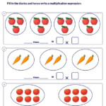 First Grade Class 1 Multiplication By Grouping Worksheets Tens And