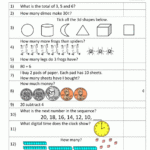 First Grade Mental Math Worksheets First Grade Mental Math Worksheets