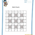 Math Puzzles Worksheets