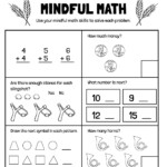 Mental Math Practice 1st Grade Math Worksheet Catholic