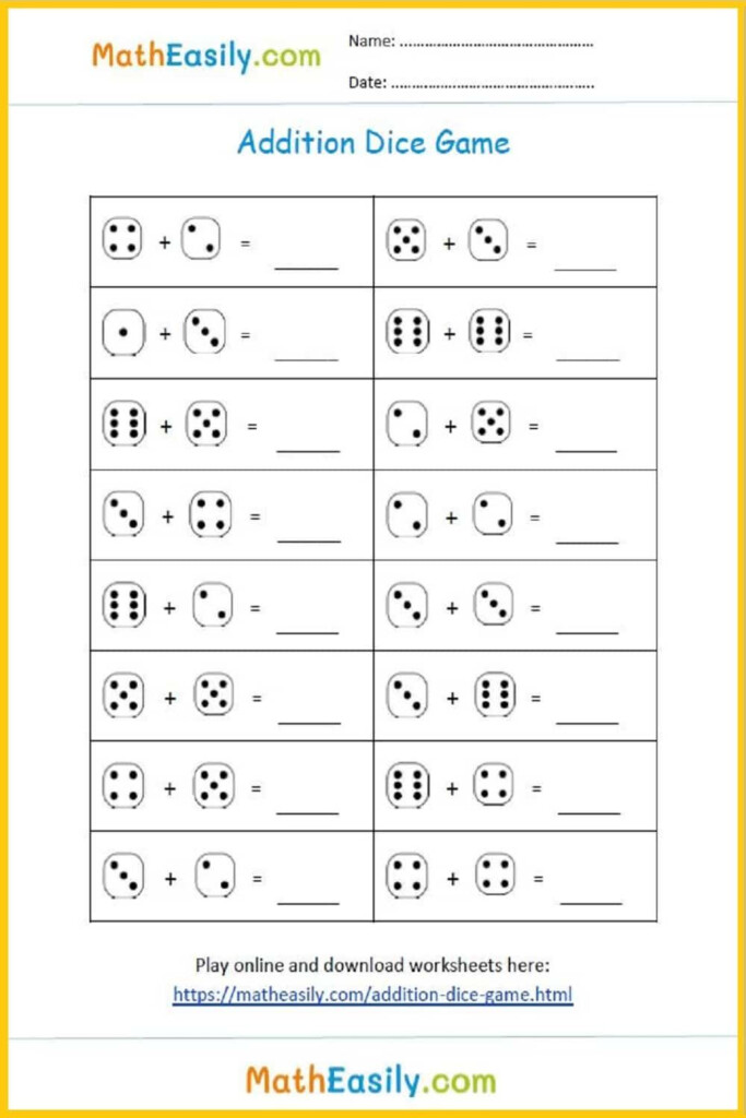 Printable 1st Grade Math Worksheets PDF Free Download Kindergarten 